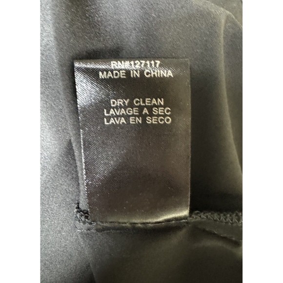 Badgley Mischka Floral Embroidered Sheer Long Sleeve Cocktail Dress Women’s Sz 4 - Picture 10 of 11